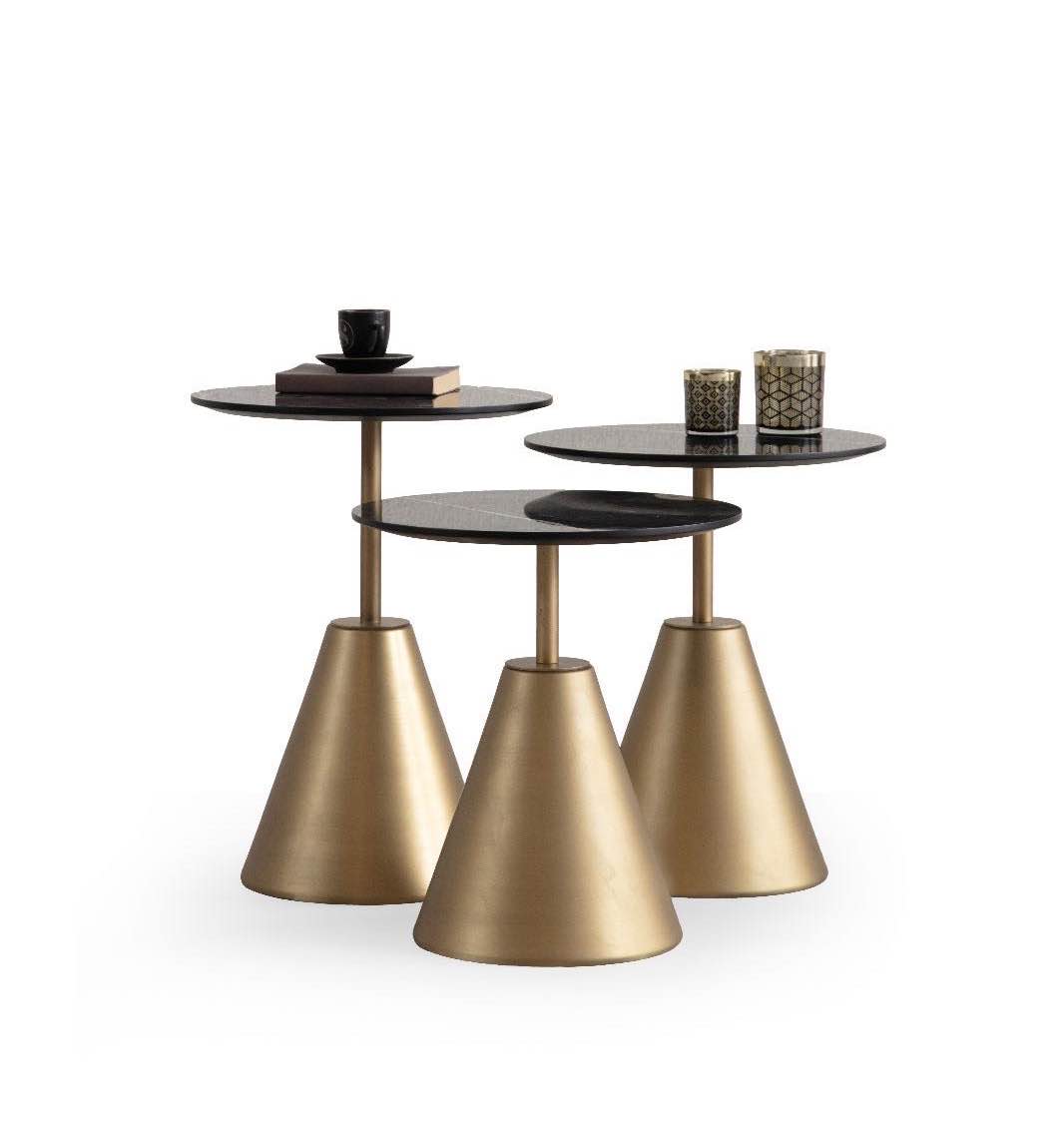 Dark Zigon Sehpa (Calacatta Gold)